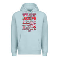 Blue Mist believe like mary trust like joseph valentine s da Premium Hoodie - MaliasSmallBusiness