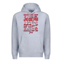 Heather Grey believe like mary trust like joseph valentine s da Premium Hoodie - MaliasSmallBusiness