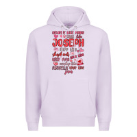 Lilac believe like mary trust like joseph valentine s da Premium Hoodie - MaliasSmallBusiness