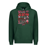 Sports Green believe like mary trust like joseph valentine s da Premium Hoodie - MaliasSmallBusiness