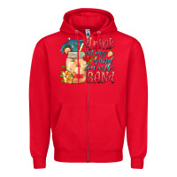 Red drink in my hand toes in the sand Zipper Hoodie - HRA Design Shop