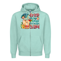 Drink In My Hand Toes In The Sand Zipper Hoodie | Teevron