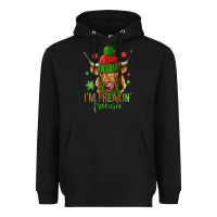 Black i'm freakin freezin christmas long haired cow Heavyweight Hoodie - Jasminsmagicworld
