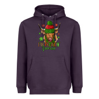 Plum i'm freakin freezin christmas long haired cow Heavyweight Hoodie - Jasminsmagicworld