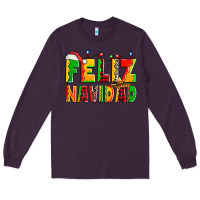 Plum feliz navidad Long Sleeve Tee - Zillion Design Studio
