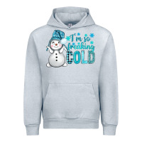 Heather Grey i'm so freaking cold bbs Urban Hoodie - BundleAndBundleShop