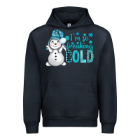 Navy i'm so freaking cold bbs Urban Hoodie - BundleAndBundleShop