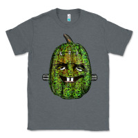 Charcoal Heather leopard pumpkin frankestein Classic Tee - RanaPortraitStore