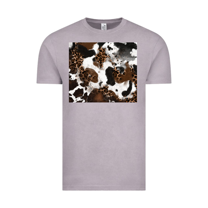 Cowhide And Leopard Pattern Vintage Tee by RanaPortraitStore | Teevron