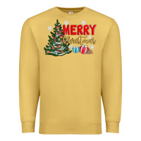 Antique Gold merry christmas tree Premium Sweatshirt - AdoDesignShop