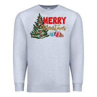 Heather Grey merry christmas tree Premium Sweatshirt - AdoDesignShop