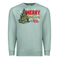 Seafoam merry christmas tree Premium Sweatshirt - AdoDesignShop
