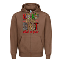 Chestnut ho ho holly shit what a year Zipper Hoodie - FaDigitalArtStudio