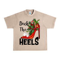 Deck The Heels Christmas Urban Heavy Tee | Teevron