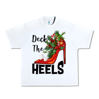 White deck the heels Christmas Urban Heavy Tee - BarkalooDesign