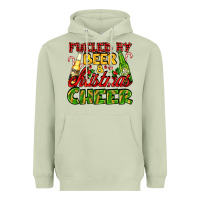 Fueled By Beer And Christmas Cheer With Beer Bottles Heavyweight Hoodie | Teevron