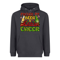 Smoke fueled by beer and christmas cheer with beer bottles Heavyweight Hoodie - AdoDesignShop