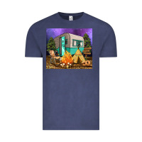 Vintage Denim camping Vintage Tee - RanaPortraitStore