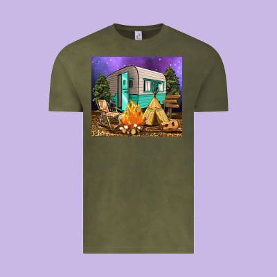 Vintage Tee camping