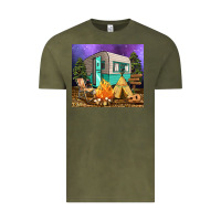 Vintage Olive camping Vintage Tee - RanaPortraitStore