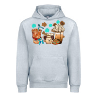 Heather Grey dog coffee cups with  food container bbs Urban Hoodie - BundleAndBundleShop