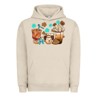 Pigment French Oak dog coffee cups with  food container bbs Urban Hoodie - BundleAndBundleShop