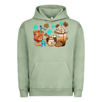 Pigment Oil Green dog coffee cups with  food container bbs Urban Hoodie - BundleAndBundleShop