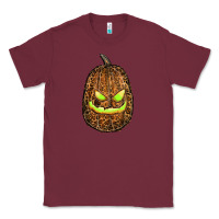 Burgundy watercolor leopard pumpkin Classic Tee - RanaPortraitStore