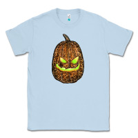 Dusty Blue watercolor leopard pumpkin Classic Tee - RanaPortraitStore