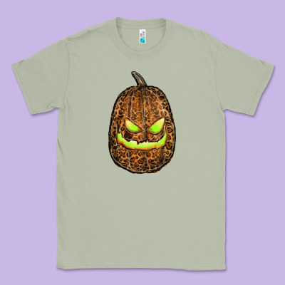 Watercolor Leopard Pumpkin Classic Tee Designed By Ranaportraitstore