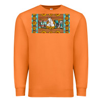 Carrot mom goat sunflowers license plate Premium Sweatshirt - Artiststas