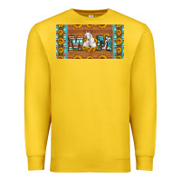 Lemon mom goat sunflowers license plate Premium Sweatshirt - Artiststas