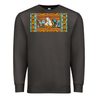 Smoke mom goat sunflowers license plate Premium Sweatshirt - Artiststas