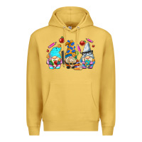 Antique Gold teacher gnomes Premium Hoodie - AdoDesignShop