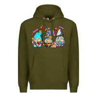 Army Green teacher gnomes Premium Hoodie - AdoDesignShop