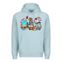 Blue Mist teacher gnomes Premium Hoodie - AdoDesignShop
