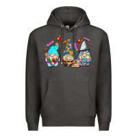 Charcoal Heather teacher gnomes Premium Hoodie - AdoDesignShop