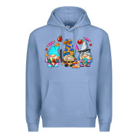 Colony Blue teacher gnomes Premium Hoodie - AdoDesignShop