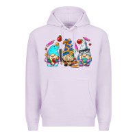 Lilac teacher gnomes Premium Hoodie - AdoDesignShop