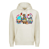 Oatmeal Heather teacher gnomes Premium Hoodie - AdoDesignShop