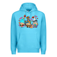 Ocean Blue teacher gnomes Premium Hoodie - AdoDesignShop