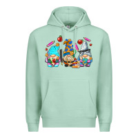 Seafoam teacher gnomes Premium Hoodie - AdoDesignShop