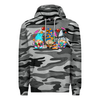 Slate Camo teacher gnomes Premium Hoodie - AdoDesignShop