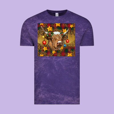 Vintage Tee Christmas cow