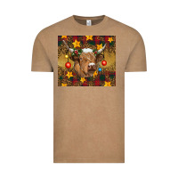 Vintage Coffee Christmas cow Vintage Tee - RanaPortraitStore