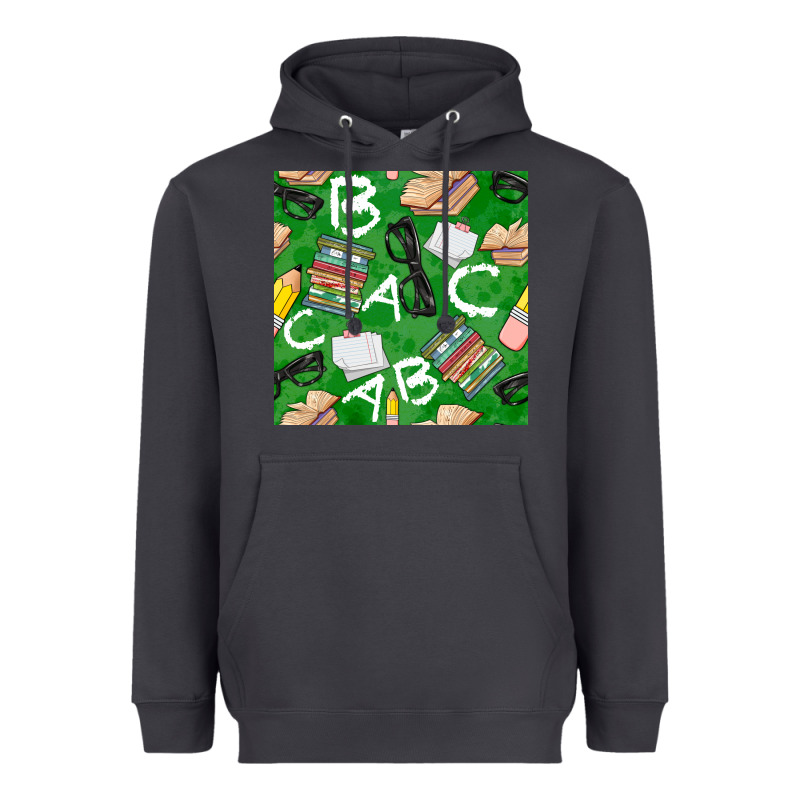 English Class Seamless Pattern Heavyweight Hoodie by BundleAndBundleShop | Teevron