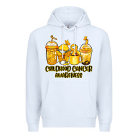 White Childhood Cancer Awareness coffee cups Premium Hoodie - NancyCooperArtShop