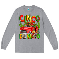 Heather Grey cinco de mayo truck Long Sleeve Tee - Zillion Design Studio