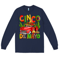 Navy cinco de mayo truck Long Sleeve Tee - Zillion Design Studio