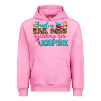 Fuchsia Pink just a nail boss building her empire bbs Urban Hoodie - BundleAndBundleShop